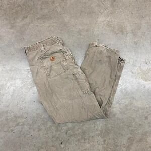 Baggy‎ Tattered Tan Carhartt workwear pants Size 40x34